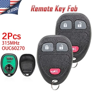2 For 2007 2008 2009 2010 2011 2012 2013 Chevrolet Silverado 1500 Remote Key Fob - Picture 1 of 8