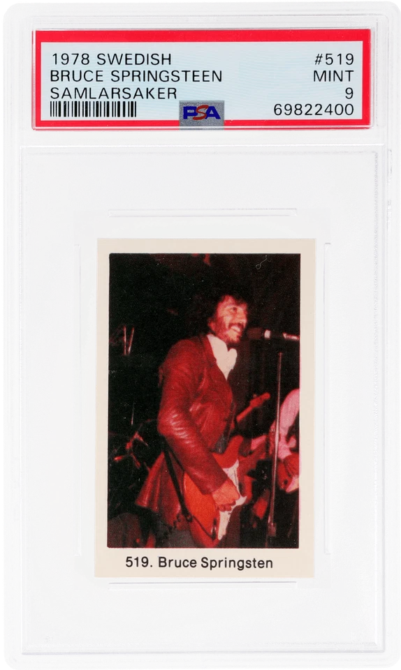 1978 Swedish Samlarsaker Bruce Springsteen #519 PSA 9 - Image 1 of 2