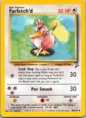 Farfetch'd 040/130 Base Set 2 Uncommon LP - Image 1 of 2