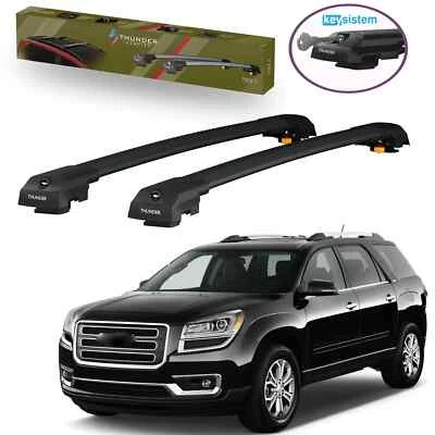 For GMC Acadia 2007–2016 Black Aluminium Roof Racks Cross Bars Open Box Foto 1 de 4