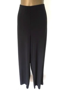 Joseph Ribkoff Black wide leg trousers 18 Stretch pull ons non crease (8834 - Picture 1 of 5