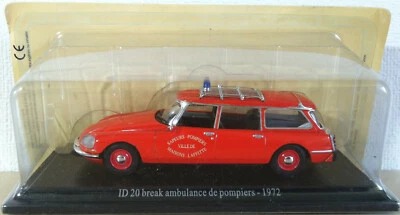 Citroën DS Collection - ID 20 break ambulance de pompiers  - 1972 - 1/43 - Atlas - Photo 1/4
