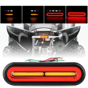 Universal Motorcycle LED Brake Tail Turn Signal Light Flowing DRL ATV Dirt Bike - Picture 1 of 13