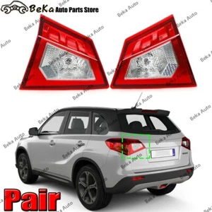 Pair For SUZUKI Vitara 2016 2017 2018 Rear Bumper LH&RH Inside Halogen Tail Lamp - Picture 1 of 10