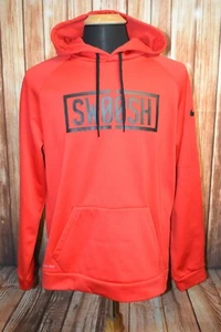Sudadera para hombre Nike Dri-Fit Swoosh Logo roja con capucha talla L - Imagen 1 de 10