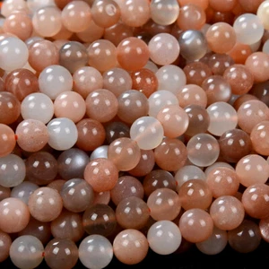 Natural Sunstone Moonstone Gemstone Grade AA Round 6MM 7MM 8MM Loose Beads(D177) - Picture 1 of 3