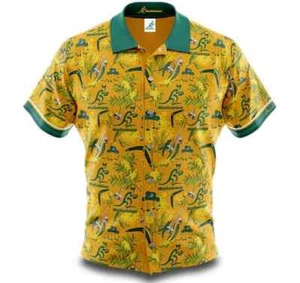 Australian Wallabies Rugby Union Mens Hawaiian Shirt Sizes S-5XL BNWT - Picture 1 of 3