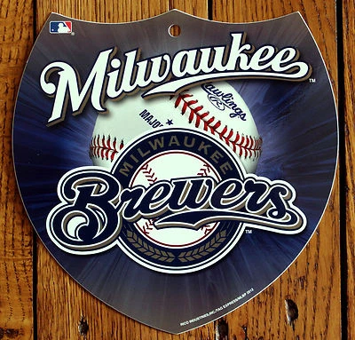 Licensed MLB Plastic Milwaukee Brewers Interstate Sign Wall Decor - Image 1 of 2