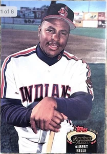 1992 Topps Stadium Club #220 ALBERT BELLE Cleveland Indians. - Picture 1 of 2