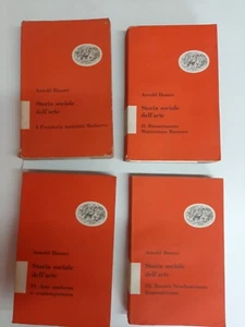 STORIA SOCIALE DELL'ARTE 4 VOL. - ARNOLD HAUSER EINAUDI - 1956 - Foto 1 di 24