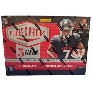 2023 Panini Plates & Patches NFL Football Trading Cards Sealed Hobby Box