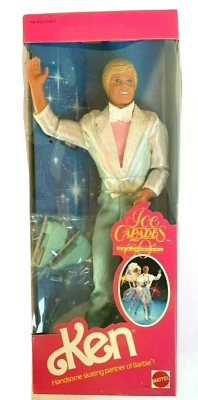 Muñeca Ice Capades Ken Mattel Vintage 1989 Hecha en Malasia Nueva en Caja Sin usar, en caja original Foto 1 de 4