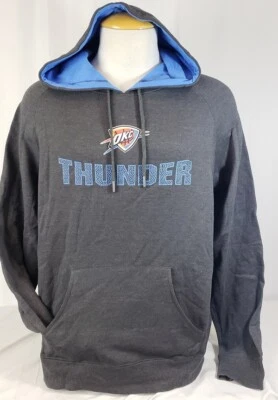 Совершенно новые мужские NBA OKC гром серый с капюшоном толстовка - большой  - Изображение 1 из 2