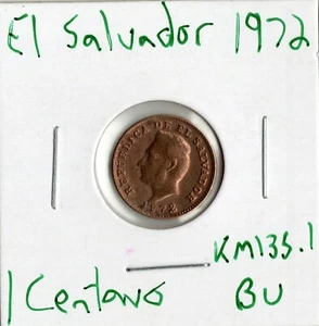 Münze El Salvador 1 Centavo 1972 KM135.1 - Bild 1 von 2
