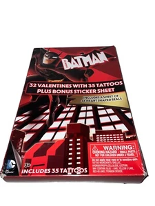 32 Batman San Valentín con 35 tatuajes más hoja de pegatinas adicionales - Imagen 1 de 2