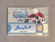 STEVE SHUTT 2021-22 Leaf Lumber Hockey Twig Sigs Platinum 6/9  CANADIENS