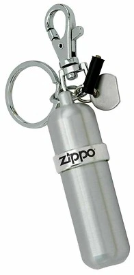 Zippo Fuel Canister Aluminum Outdoors Refill Lighter Fluid Reusable Keyring