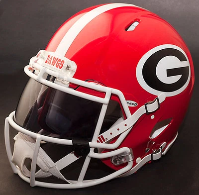 GEORGIA BULLDOGS NCAA Authentic GAMEDAY Football Helmet w/ OAKLEY Eye Shield - Image 1 of 4