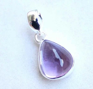 Joyería colgante de plata de ley 925 con piedras preciosas de amatista natural de fina calidad - Imagen 1 de 3