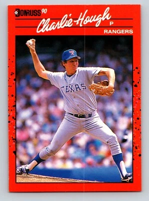 Charlie Hough 1990 Donruss #411 Texas Rangers - Image 1 of 2