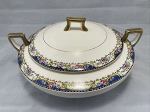 Homer Laughlin Rose bedeckt Gemüseschale Floral Castlewood China K7077M.  (C1) - Bild 1 von 11