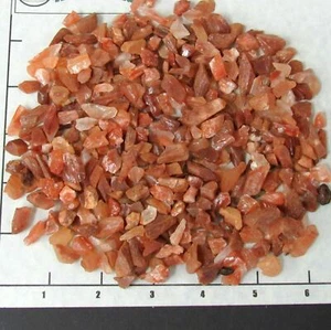 Calcit Brocken rot 1/2-3/4" Rohsteine natur bräunlich-rot.    1/2 lb Bulk - Bild 1 von 2