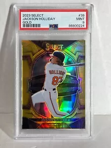 2023 Select Jackson Holliday Gold Refractor RC /10 Orioles ROOKIE PSA 9 - Picture 1 of 2