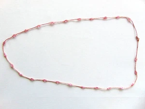 KETTE NETZ-KRISTALLE MARQUISE SILBER 975 BAD ROSEGOLD (90 CM) MADE IN ITALY - Bild 1 von 3