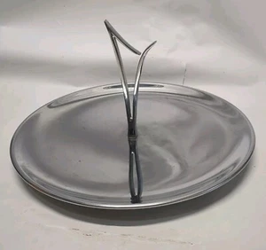 50er Jahre Kromex Chrom Serviertablett Mid Century Retro Atomic Tablett - Bild 1 von 6