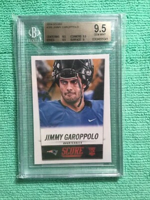 2014 PANINI FOOTBALL. SCORE RC JIMMY GAROPPOLO BGS 9.5 GEM MINT RC - Image 1 of 4