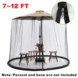 Outdoor Patio Mosquito Netting Bug Insect for 7-12ft Patio Umbrella Protect - Picture 1 of 19