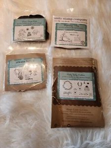 lot of 6   Holly Jolly beginning today etc Unity stamp co.   RS-81 - Picture 1 of 1