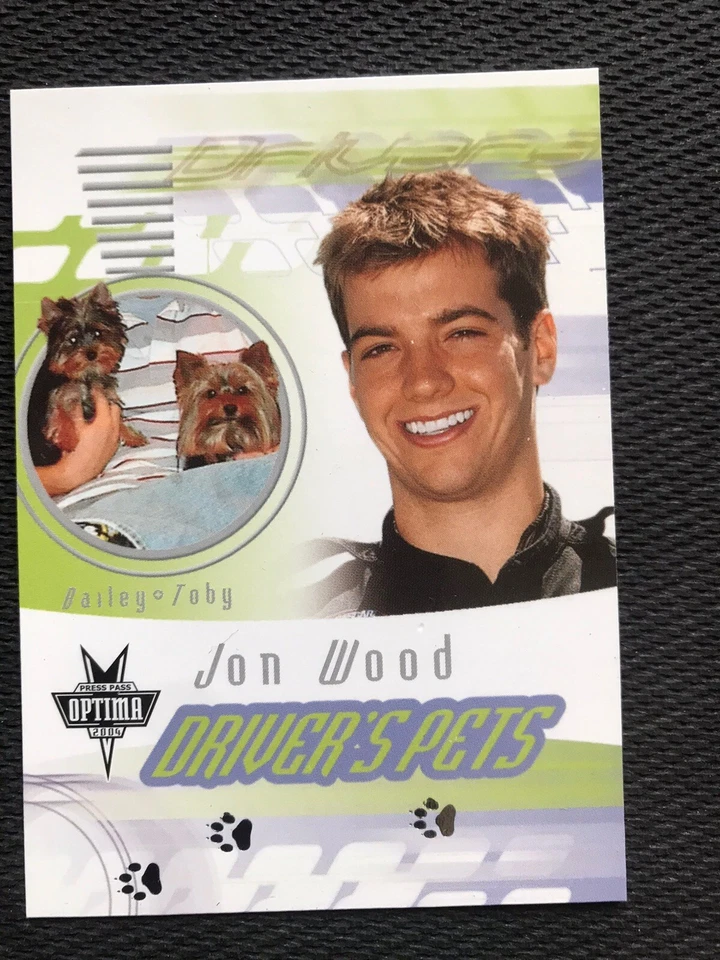 2004 Press Pass Optima #99 Jon Wood Driver’s Pets - Image 1 of 2