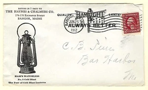 BANGOR, ME ~ Haynes & Chalmers Co., Hamlight Lanterns ~ Illus. Adv. Cover 1912 - Picture 1 of 2