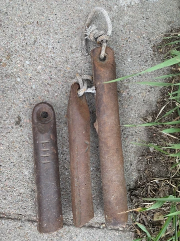 Vintage Window Weights Three Sizes Cover
