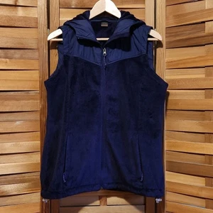 Made For Life Purple Hooded Vest Women L Full Zipper Polyester - Picture 1 of 5