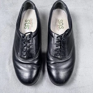 SAS Tripad Comfort Black Leather Lace Up Walking Shoes Women’s 10M Made in USA - Picture 1 of 10
