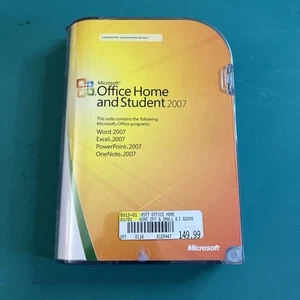 Microsoft Office Home and Student 2007 w/Product Key. Excel/Word/PowerPoint. VG. - Picture 1 of 9