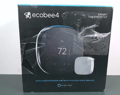 Ecobee 4 - Smart Thermostat - With A Room Sensor - New/Sealed - Image 1 of 4