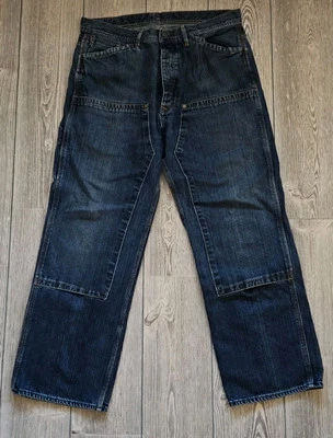 Винтажные редкие джинсы Ralph Lauren Polo GIVE Carpenter Blue 36x30 (34x29?) Кнопка  - Изображение 1 из 4