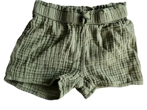 Girls Short’s Size 5/6 Cotton Sage Green Boho Coastal Beach Summer Style - Picture 1 of 3