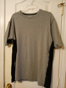ROUNDTREE & YORKE SPORT PERFORMANCE MEN'S GRAY & BLACK ATHLETIC SHIRT Size XLT - Picture 1 of 4