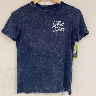 DSG Boys Short Sleeves Tie-Dye Graphic T-Shirt Univ Navy Vibes Comet DAB12100 - Image 1 of 3