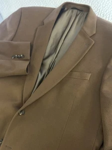 Pinto YY Ranch Mens 50L Brown 100% Cashmere Fine Blazer Jacket Fine Western Wear - Picture 1 of 8