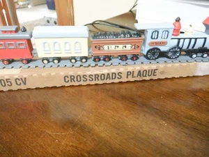 Vintage Burwood Products #3110B Railroad Wall Hanging Train Locomotive Caboose - Picture 1 of 6