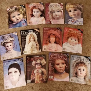 Vintage 1990 Doll Crafter Magazine Complete 12 Issue Lot Set w/ Pullout Patterns - Picture 1 of 14