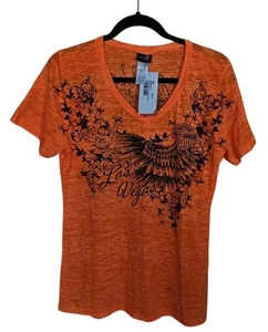 Harley Davidson Burnout Las Vegas TShirt Damen T-Shirt Oberteil Gr. 2XL NEU - Bild 1 von 5