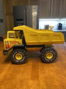 Vintage Tonka Turbo-Diesel Muldenkipper XMB-975 gelb Stahl 1980er USA - Bild 1 von 12