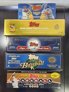 (5) Complete Sets 2000 2001 2003 2004 2008 Topps Baseball Rare Open Factory READ - Picture 1 of 20