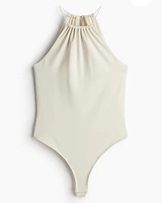 H&M Elegante Body Halter Crema Talla M Nuevo con Etiquetas Foto 1 de 4